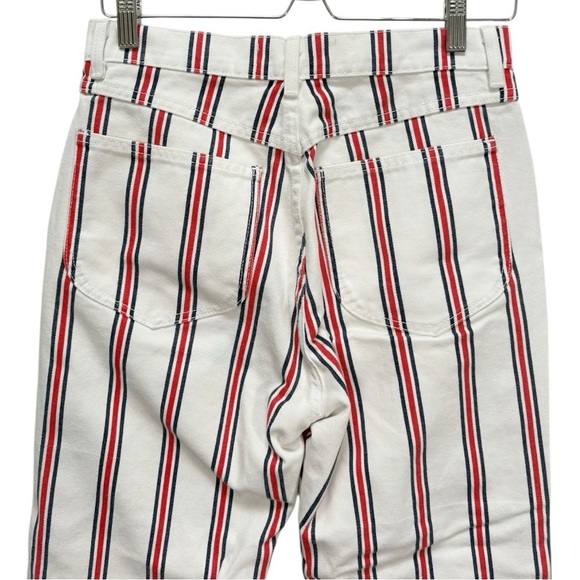 Reformation MacGraw Grenada Stripe Crop Jeans Size 29 - Picture 6 of 10